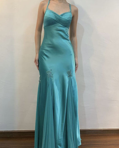 Robe de soirée sexy sans manches pour femme fg6949
