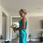 Sexy V Neck Sleeveless Evening Dress Long Prom Dresses Online     fg6680