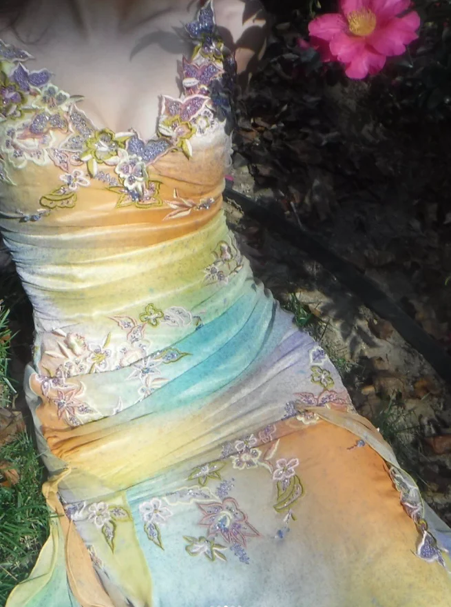 Robe de soirée longue sirène colorée à paillettes, tenue de remise de diplôme fg8362