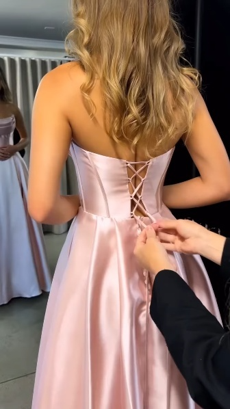 A Line Pink Formal Dress Party Dress Long Evening Dress Prom Dresses    fg7815