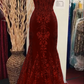 Charmantes V-Ausschnitt-Spitzen-Meerjungfrauen-Ballkleid, langes Abendkleid, fg5452