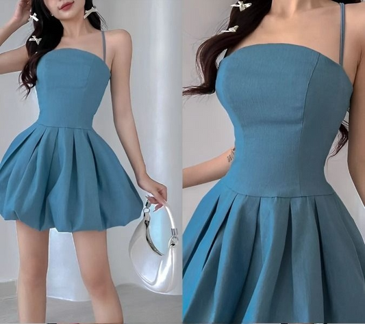 A Line Blue Short Evening Dress Cocktail Dresses Short Party Dress   fg7880