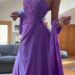 Superbe robe de bal longue rose à perles, coupe trapèze, fg7156