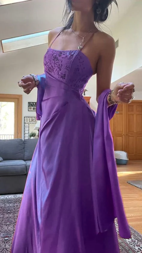 Superbe robe de bal longue rose à perles, coupe trapèze, fg7156