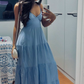 A Line Blue Fashion Long Prom Dress Evening Party Dresses  fg8182