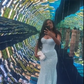 Light Blue Mermaid Long Prom Dresses Formal Evening Dress  fg7622