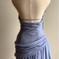 Robe de soirée simple en mousseline irrégulière fg7628
