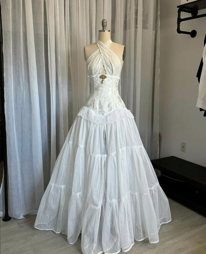 Casual A Line Lace Party Dress Formal Evening Dresses main image 1