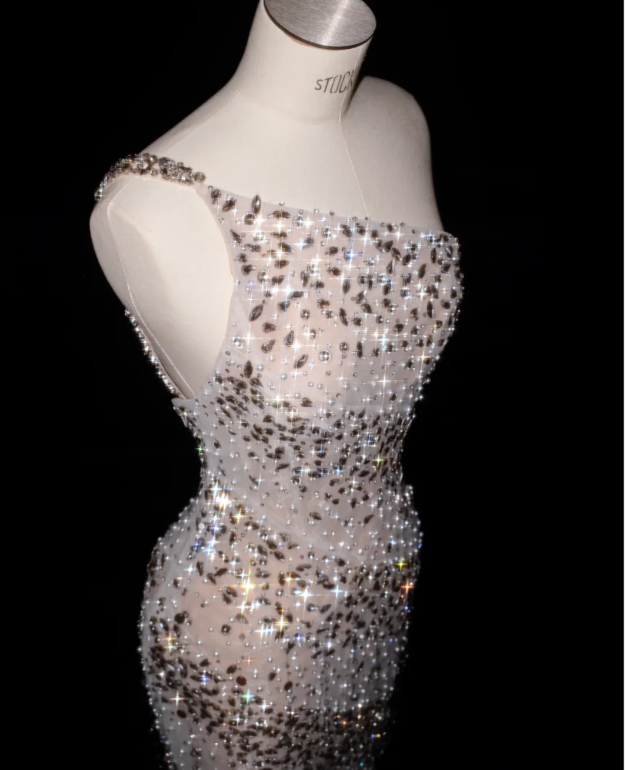 Buntes Meerjungfrau-Partykleid mit Pailletten und langen Abschlusskleidern fg8362