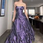 Langes grünes ärmelloses Partykleid aus Satin, formelles Kleid, fg5957
