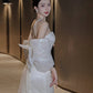 Sexy Mermaid Long Wedding Dress Evening Party Dresses    fg7703