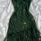 Dark Green Chiffon Ruffle Prom Dress Formal Dress Evening Party Dresses  fg7783