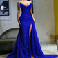 Light Purple High Split Evening Dresses, Sweetheart Mermaid Prom Dresses, Elegant Dresses for Wedding      fg6769