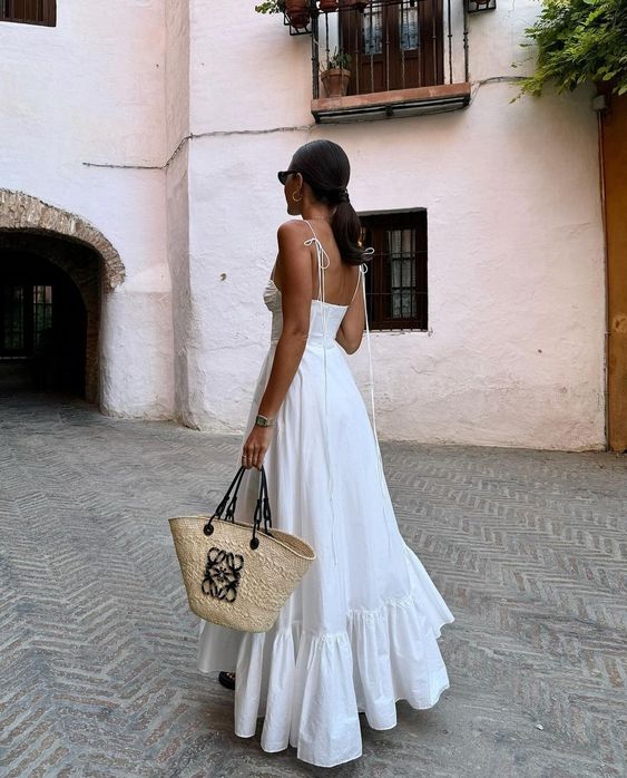Robe de soirée longue blanche sexy sans manches, élégante, fg6906