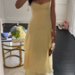 Yellow Fashion Long Prom Dress Evening Party Dresses  fg7739