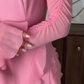 Robe longue décontractée en mousseline à volants pour femme, tenue de soirée fg7442