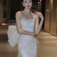 Sexy Mermaid Long Wedding Dress Evening Party Dresses    fg7703