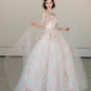 Off The Shoulder Tulle Prom Party Dress Birthday Dress Evening Dress fg8655