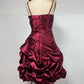 Halter Neck Burgundy Short Prom Party Dress Homecoming Dress  fg8750