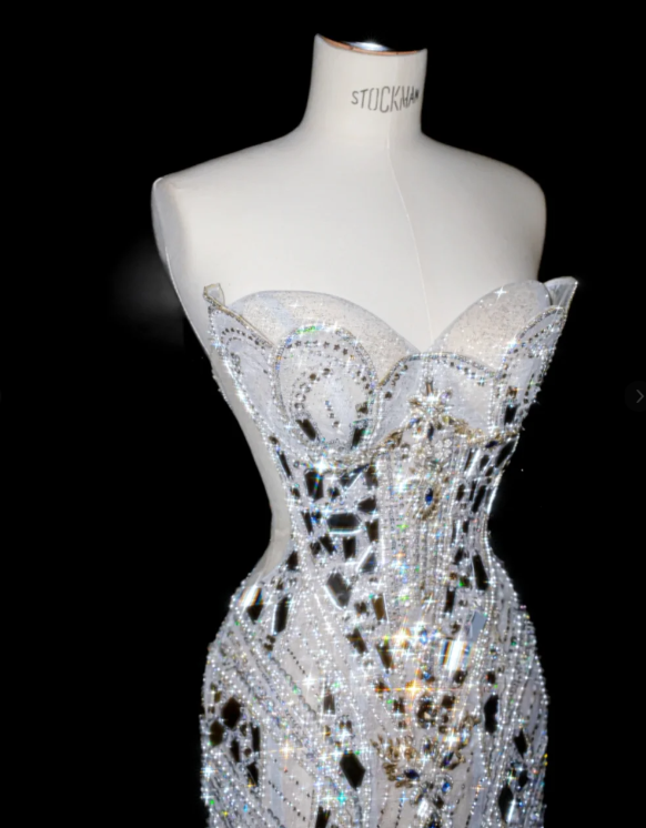 Luxurious Beading Prom Party Dress Sexy Mermaid Evening Dress 22nd Birthday Outfit fg8688