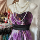 A Line Sleeveless Long Floral Chiffon Evening Dress Prom Dresses fg8230