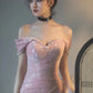 Mermaid Off the Shoulder Prom Gown with Sequins, Sparkly Formal Dresses      fg5081