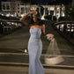 Light Sky Blue Long Prom Party Dress Long Evening Dress   fg8077