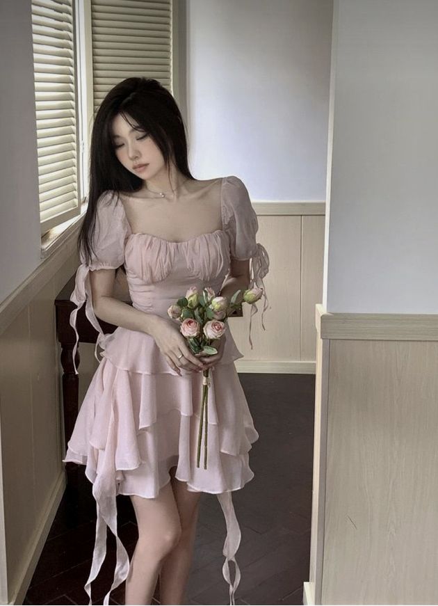A Line Pink Short Prom Dress Birthday Party Dress Homecoming Dress   fg8138