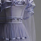 A Line Tulle Long Prom Dress Unique Evening Party Dresses  fg7655