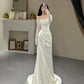 Princess Simple Dress, Ivory Prom Dress, Evening Dress, Feminine Party Dress, Wedding Dress       fg3996