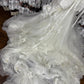 Mermaid Lace Tulle Pearls Long Princess Wedding Dress    fg8173