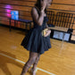 A Line Black Short Evening Dress Cocktail Dresses Short Party Dress   fg7899