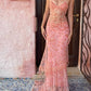Elegant Lace Evening Dress for Women, Sexy Sleeveless Backless Sheath Dress for Women      fg4891