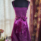 Purple Birthday Outfit Short Evening Dress Short Party Dress Vintage Homecoming Dress   fg8089