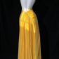 Yellow Halter V Neck Crisscross Back Chiffon Evening Dress fg9125