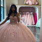 Pink A Line Off Shoulder Princess Quinceanera Dress Ball Gown, Sweet 16 Dresses   fg8123