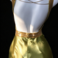 Olive Green V Neck Beaded Strap Backless Satin Mermaid Evening Dress fg9126