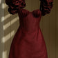 burgundy Glitter elegant cute homecoming dress short party dress    fg7925