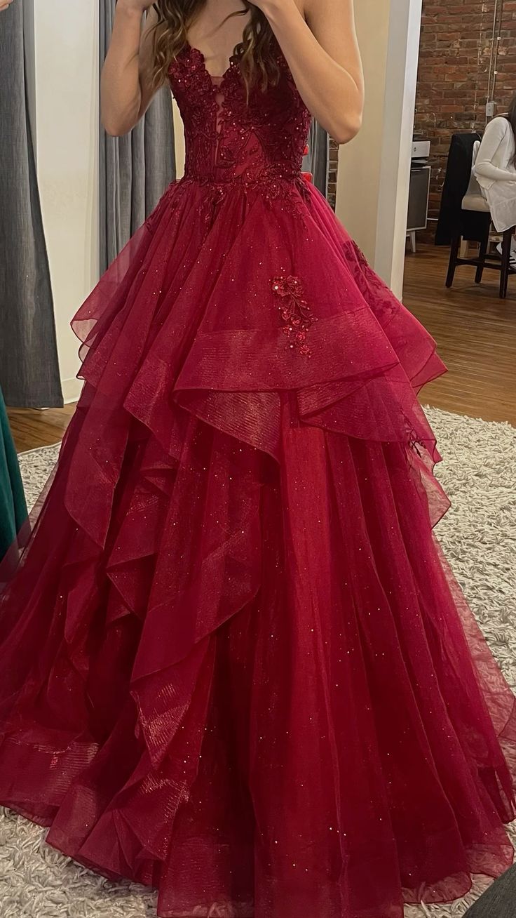 burgundy tulle dress Off the Shoulder Prom 20731 Burgundy / US4 making it the perfect gown for holiday soires Burgundy A-Line Tulle Long Prom