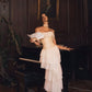 Modest Sheath Strapless Chiffon Sleeveless Ivory Long Prom Dress Evening Dresses      fg6798