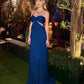 Green long prom dress,chic evening prom gown       fg3822