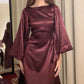 Burgundy Formal Dress Long Evening Party Dresses  fg7768
