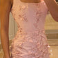 Pink Sheath Homecoming Dress Short Party Dress    fg7698