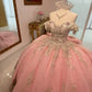 Pink A Line Princess Quinceanera Dress Ball Gown, Sweet 16 Dresses   fg7174