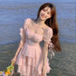 A Line Pink Short Prom Dress Birthday Party Dress Homecoming Dress   fg8138