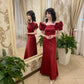 Burgundy Long Off Shoulder Prom Dress Evening Party Dresses  fg7755