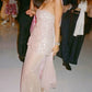 Pink Shinny Long Formal Dress Evening Party Dresses  fg7756