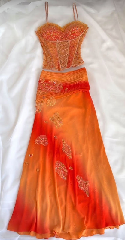 flame prom dress Fire dress gowns prom