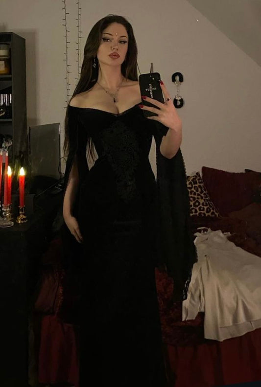 Black Off Shoulder Sexy Prom Dresses Formal Evening Dress  fg7611