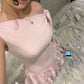 Pink Ruffles Birthday Outfit Short Evening Dress Short Party Dress Cocktail Dresses   fg8052